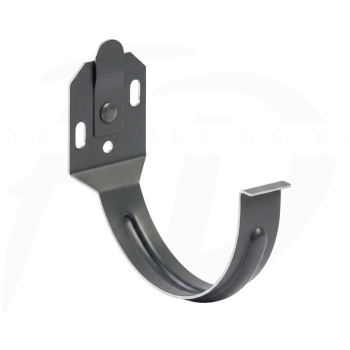 Hak doczołowy stalowy z płaskownika ∅ 130 firmy KROP kolor grafit